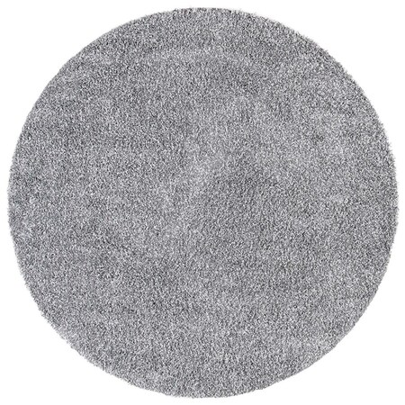 Safavieh 6 ft.-7 in. x 6 ft.-7 in. Evolution Shag 500 Power Loomed Round Rug, Grey EVO520F-7R